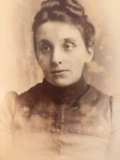 Scarborough Contemplative Young Woman Victorian Cabinet Card Photo  picture