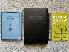 2 Hebrew Prayer Books- 1916 & 1954- And 1960 Pamphlet 'Ritual In Jewish Life' picture