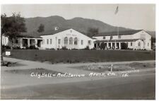 RPPC,Azusa,California,City Hall & Auditorium,San Gabriel Valley,c.1937-45 picture