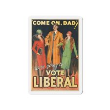 Come On Dad Vote Liberal Democrat Progressive Biden DNC 1920s Magnets picture