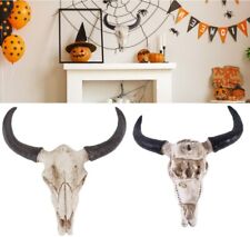 Wall Hanging Longhorn Cow Skull Ornament Rustic Wall Skull Steer Bull Head Decor picture