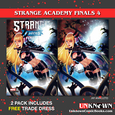 [2 PACK] **FREE TRADE DRESS** STRANGE ACADEMY: FINALS #4 UNKNOWN COMICS JAY ANAC picture