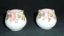 Pair Of Nikko Tablewear Precious Pink Rose Salt & Pepper Shakers Set Of 2 picture