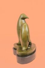 Vtg Mid Century Modernist Deco Bronze Brass Abstract Penguin Bird Sculpture DEAL picture