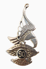 Harley Davidson Screaming Eagle 90 yr. anniversary Stainless pendant RARE. picture