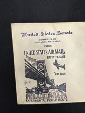 U.S. SENATOR RUSH HOLT ORIGINAL 1939 HISTORICAL ENVELOPE AIR MAIL WEST VIRGINIA picture