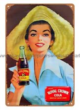 home decor places 1955 Royal Crown Nehi Diet Rite soda drink metal tin sign picture