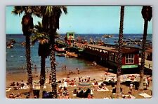 Santa Catalina CA-California, Pleasure Pier At Avalon, Antique Vintage Postcard picture
