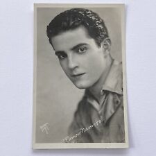 Antique B&W RPPC Photograph Postcard Handsome Man Actor Ramon Navarro Gay Int picture