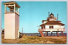 Postcard MD Maryland St Michaels The Hooper Strait Lighthouse UNP A31 picture