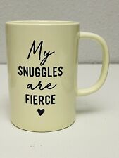 My Snuggles are Fierce, Coffee Mug, Cream Porcelain Made By Threshold Target picture