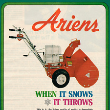 PRINT AD ARIENS SNOWBLOWER SNOW BLOWER Thrower 1971 Vintage BRILLION WISCONSIN picture