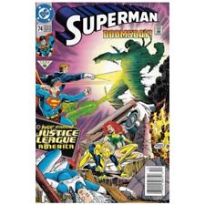 Superman (1987 series) #74 Newsstand in Near Mint minus condition. DC comics [w@ picture