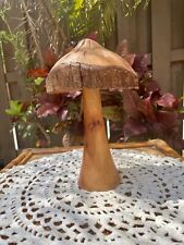 hand carved wooden mushroom picture