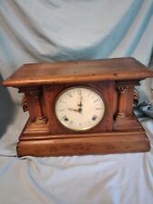 Vintage 8 Day Chiming  Mantle Clock For Parts Or Repair Very Nice picture