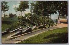 Put In Bay Ohio Victory Park Rustic Bridge c1910s DB Postcard picture