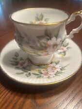 Elizabethan Dogwood England Bone China Tea Cup & Saucer Set Teacup picture