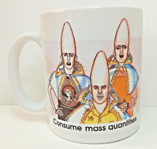 Vintage Saturday Night Live Coneheads Coffee Mug 1991 Consume Mass Quantities picture