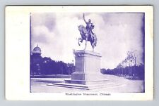 Chicago, IL-Illinois, Washington Monument Antique c1909, Vintage Postcard picture