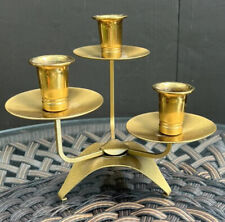 Vintage Brass / Metal Three Candlestick Three Tear / Levels Holder picture