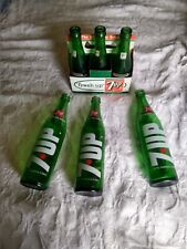 7 up carrier cardboard very good plus some bottles as seen vintage picture