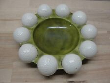 VINTAGE 1974 CERAMIC GOLF BALL ASHTRAY MADE IN HOLLAND picture