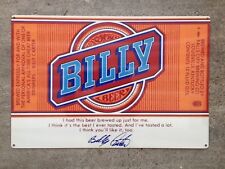 Billy Beer Bill William Carter Hillbilly Brew Vintage Framed Poster Steel Sign picture