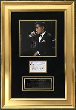 Sammy Davis Jr. (Singer/The Rat Pack) signed custom framed display-Upper Deck picture