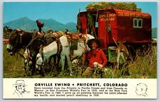 Postcard Orville Ewing, Travels In A Wagon, Pritchett, Colorado Unposted picture