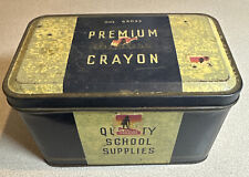 Vintage Tin - PREMIUM DUSTLESS CRAYON QUALITY SCHOOL SUPPLIES Beckley-Cardy Co. picture