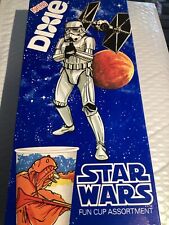 Vintage Star Wars Stormtrooper Dixie Cups Box & 100 5 oz Cups 1979 picture