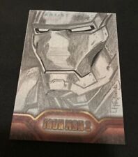 2010 UD MARVEL IRON MAN 2 ARTIST SKETCH CARD AUTOGRAPHED BY LAWRENCE REYNOLDS (7 picture