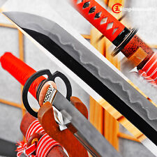 Finely Polished Japanese Katana Sword Clay Tempered Sharp Blade Musashi Tsuba picture