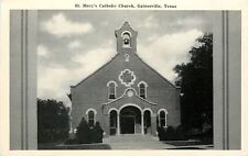 Gainesville TX Art Deco~Spanish Bell @ St Mary's Catholic Church~1940s Postcard picture