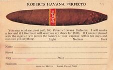 Roberts Havana Perfecto Cigar Tampa Florida FL Advertising c1910 Postcard picture