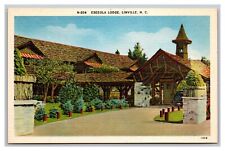 Linville NC North Carolina Eseeola Lodge Hotel Linen Postcard picture