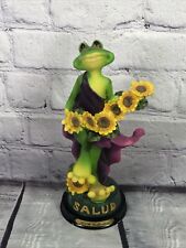 vtg KVB Collection whimsical frog of Salud sculpture 9'' tall picture