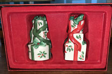 LENOX  Holiday Christmas Presents Gifts Salt and Pepper Shakers Boxed picture