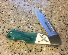 NEW Remington Lockback Pocket Knife - Scrimshaw Smooth White Bone Handle picture
