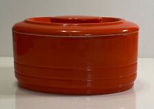 Hall China Co. for Westinghouse Orange Oval Refrigerator Box Bowl Dish Vintage picture