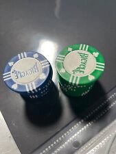 vintage bicycle Blue and Green poker chips 26  picture