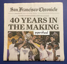 Golden State Warriors 2015 NBA WC Finals 40 Year Wait SF Chronicle Newspaper MIN picture