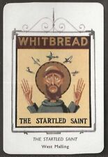 WHITBREAD-INN SIGNS 1958 (M1)- THE STARTLED SAINT - WEST MALLING picture