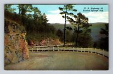 Eureka Springs AR-Arkansas, US Highway 62, Antique, Vintage Souvenir Postcard picture