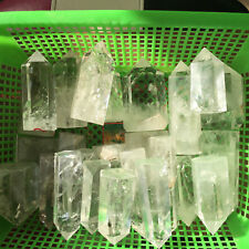2.2LB natural clear quartz obelisk crystal wand point healing random 9-13pcs picture