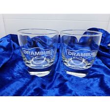 vintage set of drambuie clear scotch whiskey rocks glasses picture