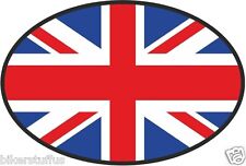 UK GREAT BRITAIN UNITED KINGDOM COUNTRY CODE OVAL WITH FLAG STICKER picture