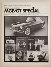 1967 Print Ad MGB/GT Special First Anniversary Sports Car with 4-Speed Trans picture