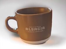 2017 Hacienda Alsacia Starbucks Coffee Farm 12 oz Coffee Mug Cup Brown Beige OOP picture