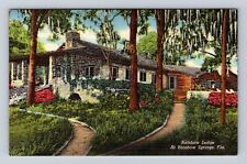 Rainbow Springs FL-Florida, Rainbow Lodge, Advertising, Antique Vintage Postcard picture